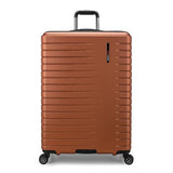 Traveler's Choice Archer Polycarbonate Hardside Spinner Luggage Set,Tie Down Straps, Orange, Checked 29 - Inch