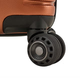 Traveler's Choice Archer Polycarbonate Hardside Spinner Luggage Set,Tie Down Straps, Orange, Checked 29 - Inch