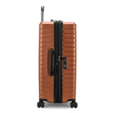 Traveler's Choice Archer Polycarbonate Hardside Spinner Luggage Set,Tie Down Straps, Orange, Checked 29 - Inch