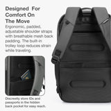 Traveler's Choice Breenon 19 - Inch Laptop Backpack with USB Port, Gray