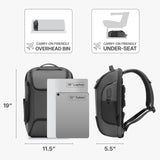 Traveler's Choice Breenon 19 - Inch Laptop Backpack with USB Port, Gray