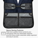 Traveler's Choice Carry - On Softside 8 - Wheeled Spinner Garment Bag Luggage, Black, 21 - Inch