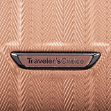 Traveler's Choice Dana Point Hardside Expandable Luggage with Spinner Wheels, Rose Gold, 3 - Piece Set