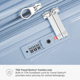 Traveler's Choice Edinburgh II Hardside Spinner Luggage, TSA Lock, Blue, 21" Carry - on