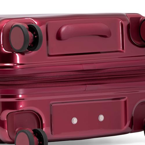 Traveler's Choice Edinburgh II Hardside Spinner Luggage, TSA Lock, Red, 21" Carry - on