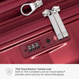 Traveler's Choice Edinburgh II Hardside Spinner Luggage, TSA Lock, Red, 21" Carry - on