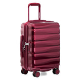 Traveler's Choice Edinburgh II Hardside Spinner Luggage, TSA Lock, Red, 21" Carry - on