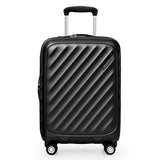 Traveler's Choice Elm 21" Carry - on Expandable Spinner Luggage Set - Matte Black