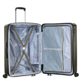 Traveler's Choice Lethbridge Hardside Expandable Spinner Luggage with TSA Lock, Mocha Gold, 26" Medium