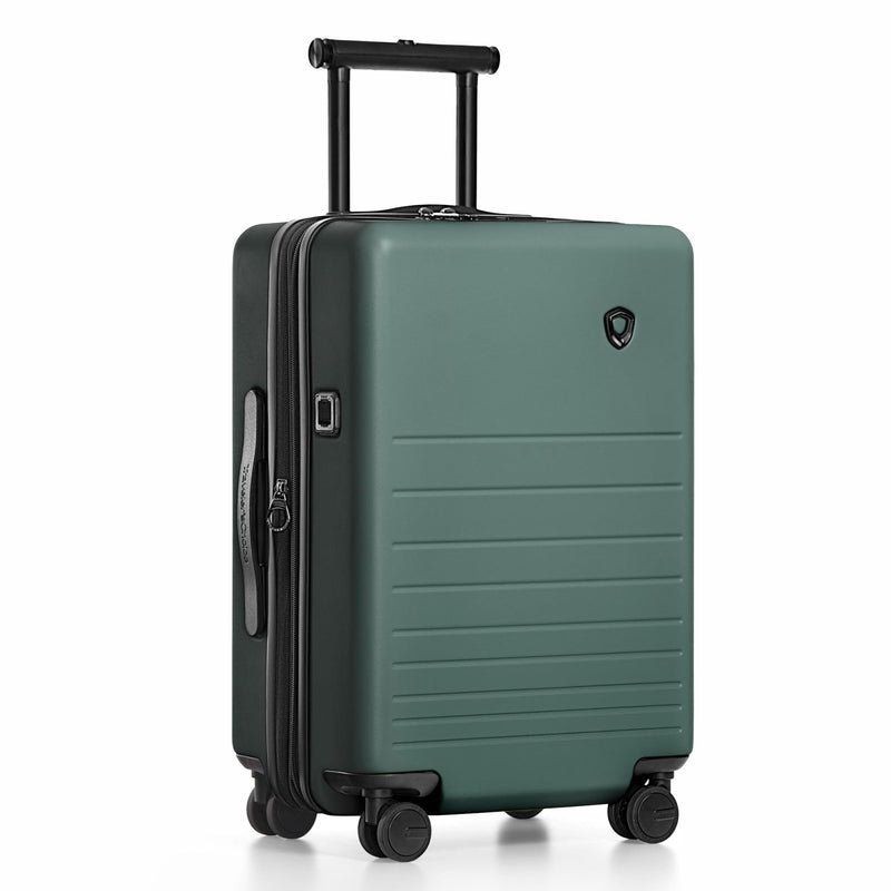 Traveler's Choice Markham Hardside Expandable Luggage with Double Spinner Wheels, Carry - On 21 - Inch Suitcase, TSA Lock, 21 - Inch, Green