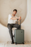 Traveler's Choice Markham Hardside Expandable Luggage with Double Spinner Wheels, Carry - On 21 - Inch Suitcase, TSA Lock, 21 - Inch, Green