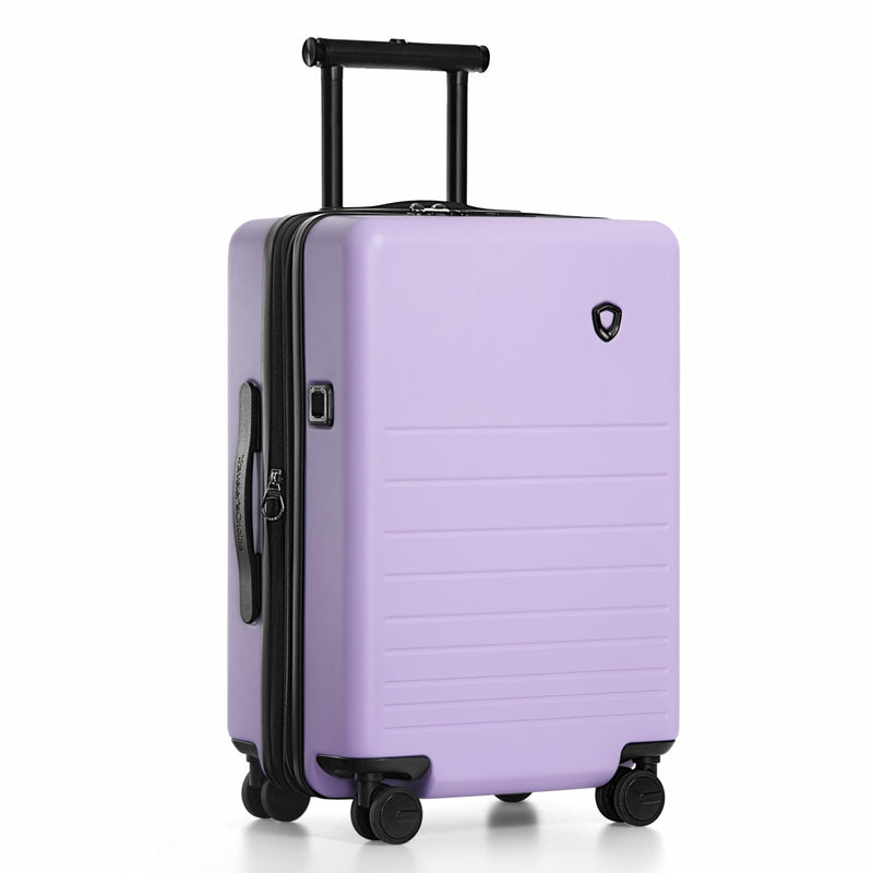 Traveler's Choice Markham Hardside Expandable Luggage with Double Spinner Wheels, Carry - On 21 - Inch Suitcase, TSA Lock, 21 - Inch, Purple
