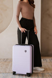 Traveler's Choice Markham Hardside Expandable Luggage with Double Spinner Wheels, Carry - On 21 - Inch Suitcase, TSA Lock, 21 - Inch, Purple
