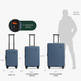 Traveler's Choice Markham Hardside Expandable Luggage with Hinomoto Spinner Wheels, 26 - Inch Medium, Navy