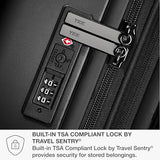 Traveler's Choice Markham Hardside Expandable Luggage with Hinomoto Spinner Wheels, 30-Inch Large, Black