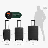 Traveler's Choice Markham Hardside Expandable Luggage with Hinomoto Spinner Wheels, 30-Inch Large, Black