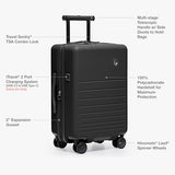 Traveler's Choice Markham Hardside Expandable Luggage with Hinomoto Spinner Wheels, 30-Inch Large, Black