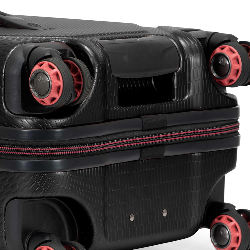 Traveler's Choice Maxporter II Polycarbonate Hardside Trunk with Spinner Wheels, Black, 22 - Inch Carry - on Luggage