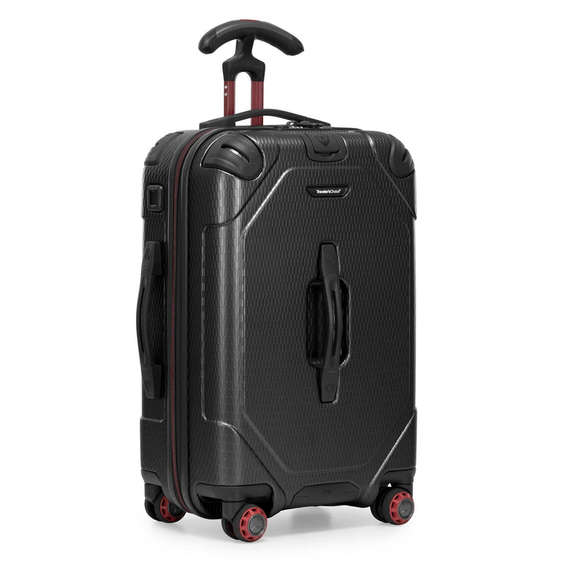 Traveler's Choice Maxporter II Polycarbonate Hardside Trunk with Spinner Wheels, Black, 22 - Inch Carry - on Luggage
