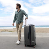 Traveler's Choice Maxporter II Polycarbonate Hardside Trunk with Spinner Wheels, Gray, 31 - Inch Large Trunk