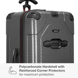 Traveler's Choice Maxporter II Polycarbonate Hardside Trunk with Spinner Wheels, Gray, 31 - Inch Large Trunk