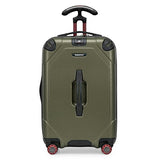 Traveler's Choice Maxporter II Polycarbonate Hardside Trunk with Spinner Wheels, Green, 22 - Inch Carry - on Luggage