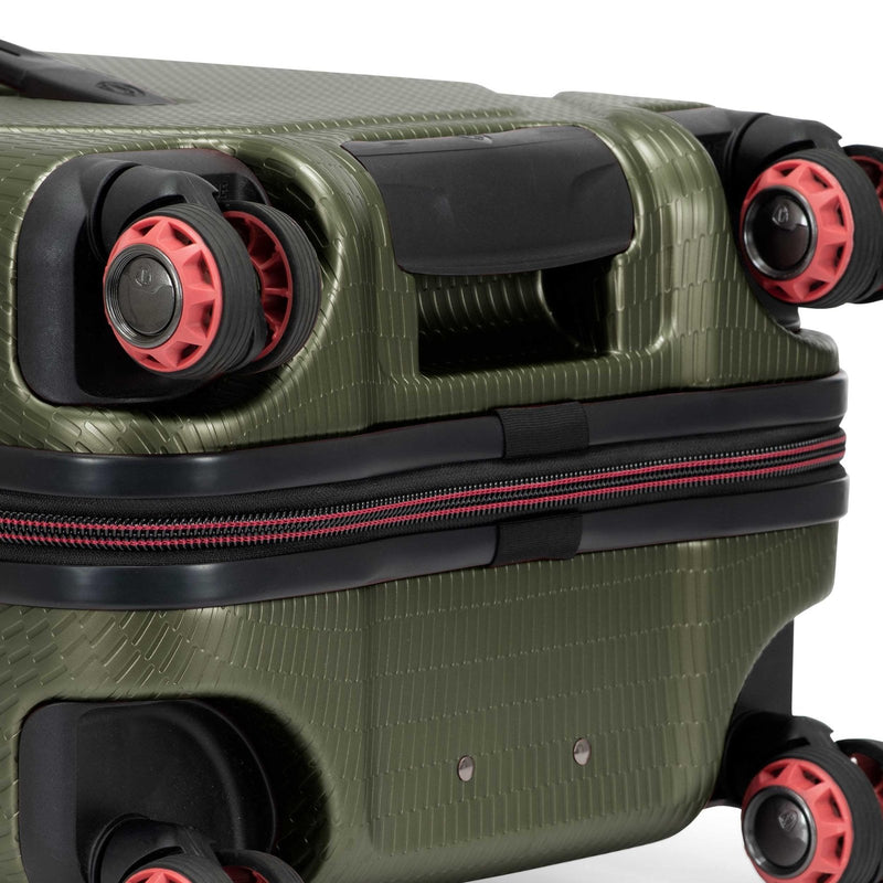 Traveler's Choice Maxporter II Polycarbonate Hardside Trunk with Spinner Wheels, Green, 22 - Inch Carry - on Luggage