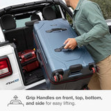 Traveler's Choice Maxporter II Polycarbonate Hardside Trunk with Spinner Wheels, Navy, 31 - Inch Trunk