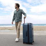 Traveler's Choice Maxporter II Polycarbonate Hardside Trunk with Spinner Wheels, Navy, 31 - Inch Trunk