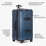 Traveler's Choice Maxporter II Polycarbonate Hardside Trunk with Spinner Wheels, Navy, 31 - Inch Trunk