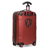 Traveler's Choice Maxporter II Polycarbonate Hardside Trunk with Spinner Wheels, Red, 22 - Inch Carry - on Luggage