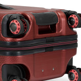 Traveler's Choice Maxporter II Polycarbonate Hardside Trunk with Spinner Wheels, Red, 22 - Inch Carry - on Luggage