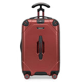 Traveler's Choice Maxporter II Polycarbonate Hardside Trunk with Spinner Wheels, Red, 22 - Inch Carry - on Luggage
