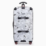 Traveler's Choice Maxporter II Polycarbonate Hardside Trunk with Spinner Wheels, White Camo, 31 - Inch Large Trunk