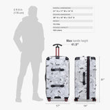 Traveler's Choice Maxporter II Polycarbonate Hardside Trunk with Spinner Wheels, White Camo, 31 - Inch Large Trunk