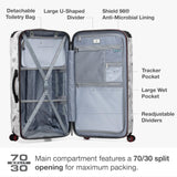 Traveler's Choice Maxporter II Polycarbonate Hardside Trunk with Spinner Wheels, White Camo, 31 - Inch Large Trunk