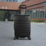 Traveler's Choice Mykel Dual Opening Polycarbonate Hardside Suitcase with Sleeve and Ergonomic Handle