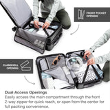Traveler's Choice Mykel Dual Opening Polycarbonate Hardside Suitcase with Sleeve and Ergonomic Handle