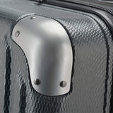 Traveler's Choice New London II Hardside Expandable Spinner Luggage, Gray, Checked - Large 29 - Inch