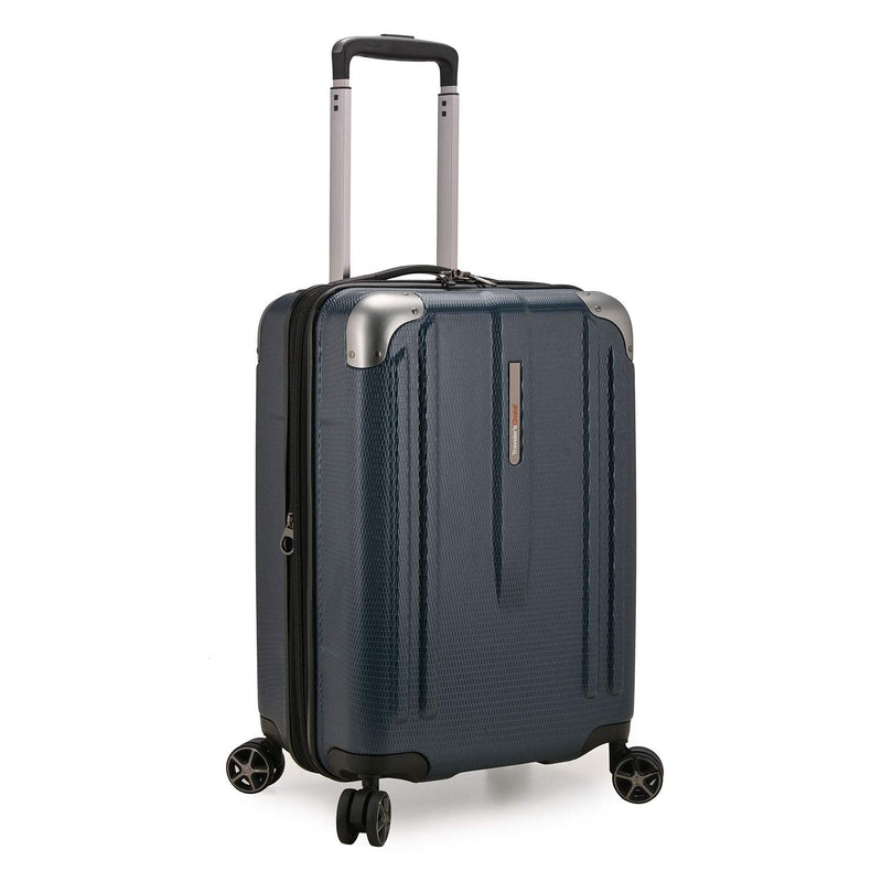 Traveler's Choice New London II Hardside Expandable Spinner Luggage, Navy, Carry - on 22 - Inch