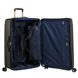 Traveler's Choice New London II Hardside Expandable Spinner Luggage, Navy, Checked - Large 29 - Inch