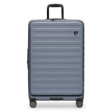 Traveler's Choice Novia Top Opening Expandable Polycarbonate Luggage with Spinner Wheels, Slate Blue, 30 - Inch Large