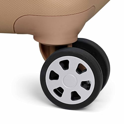 Traveler's Choice Pagosa Hardshell Expandable Luggage with Spinner Wheels, Latte Beige, 22 - Inch Carry - on