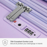 Traveler's Choice Pagosa Hardshell Expandable Luggage with Spinner Wheels, Lavender, 3 - Piece Set (22/26/30)
