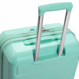 Traveler's Choice Pagosa Hardshell Expandable Luggage with Spinner Wheels, Mint, 26 - Inch Medium