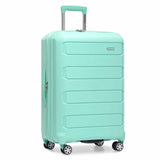 Traveler's Choice Pagosa Hardshell Expandable Luggage with Spinner Wheels, Mint, 26 - Inch Medium