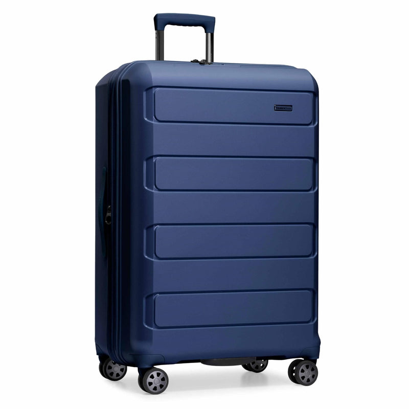 Traveler's Choice Pagosa Hardshell Expandable Luggage with Spinner Wheels, Navy, 30 - Inch Large