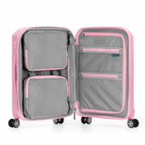 Traveler's Choice Pagosa Hardshell Expandable Luggage with Spinner Wheels, Pink, 22 - Inch Carry - on