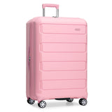 Traveler's Choice Pagosa Hardshell Expandable Luggage with Spinner Wheels, Pink, 26-Inch Medium