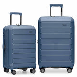 Traveler's Choice Pagosa Hardshell Expandable Luggage with Spinner Wheels, Slate Blue, 2 - Piece Set (22/26)